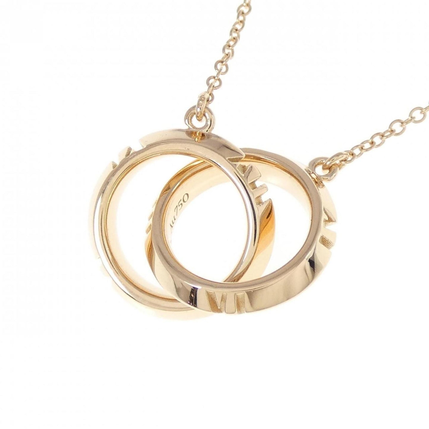 Tiffany & Co Interlocking Circles, Gold, Rose Gold, necklace