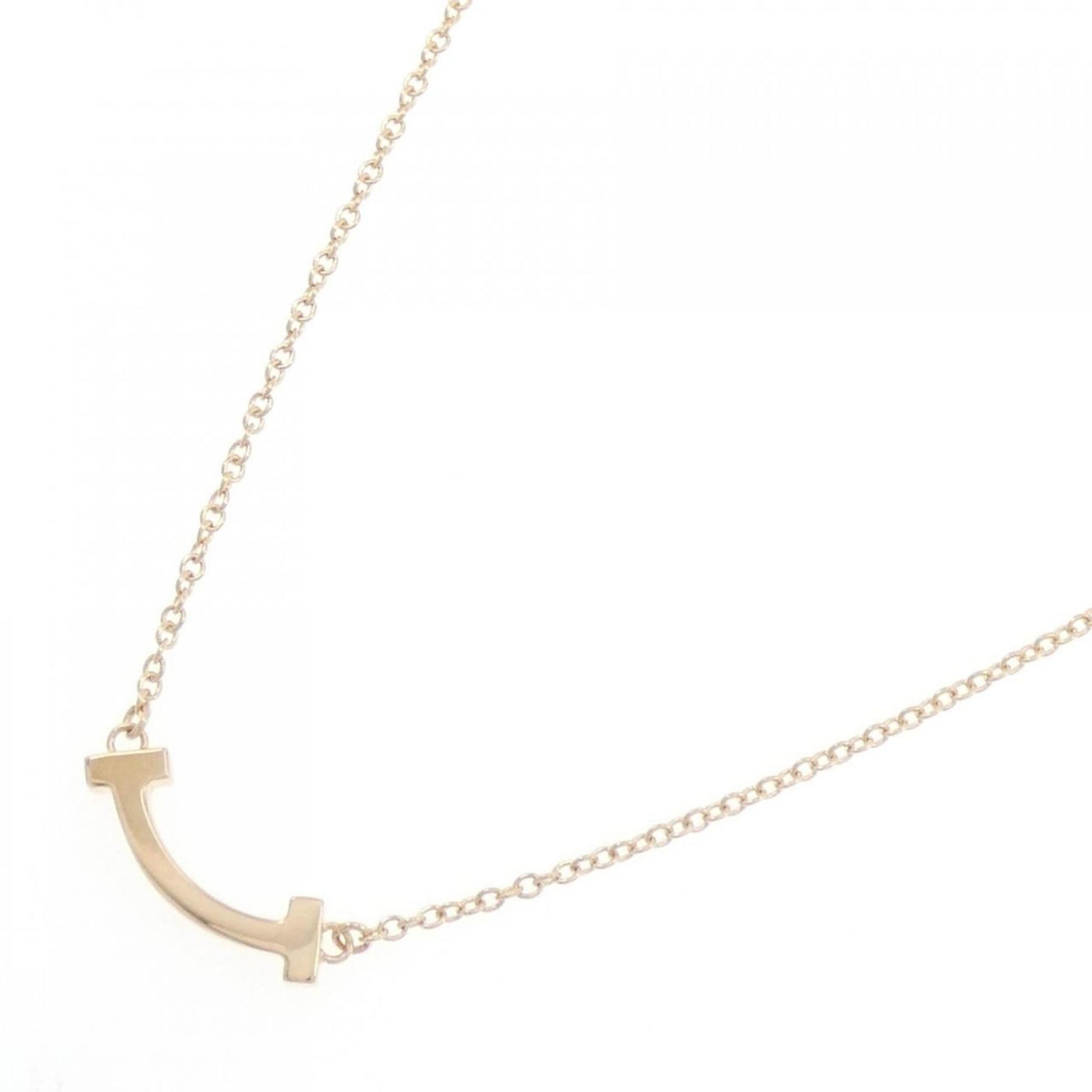 Tiffany & Co T Smile, Gold, Rose Gold, necklace