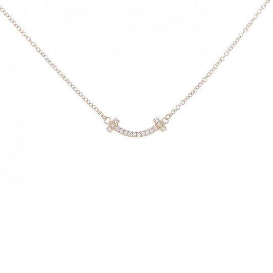 Tiffany & Co T Smile, Gold, Rose Gold, necklace