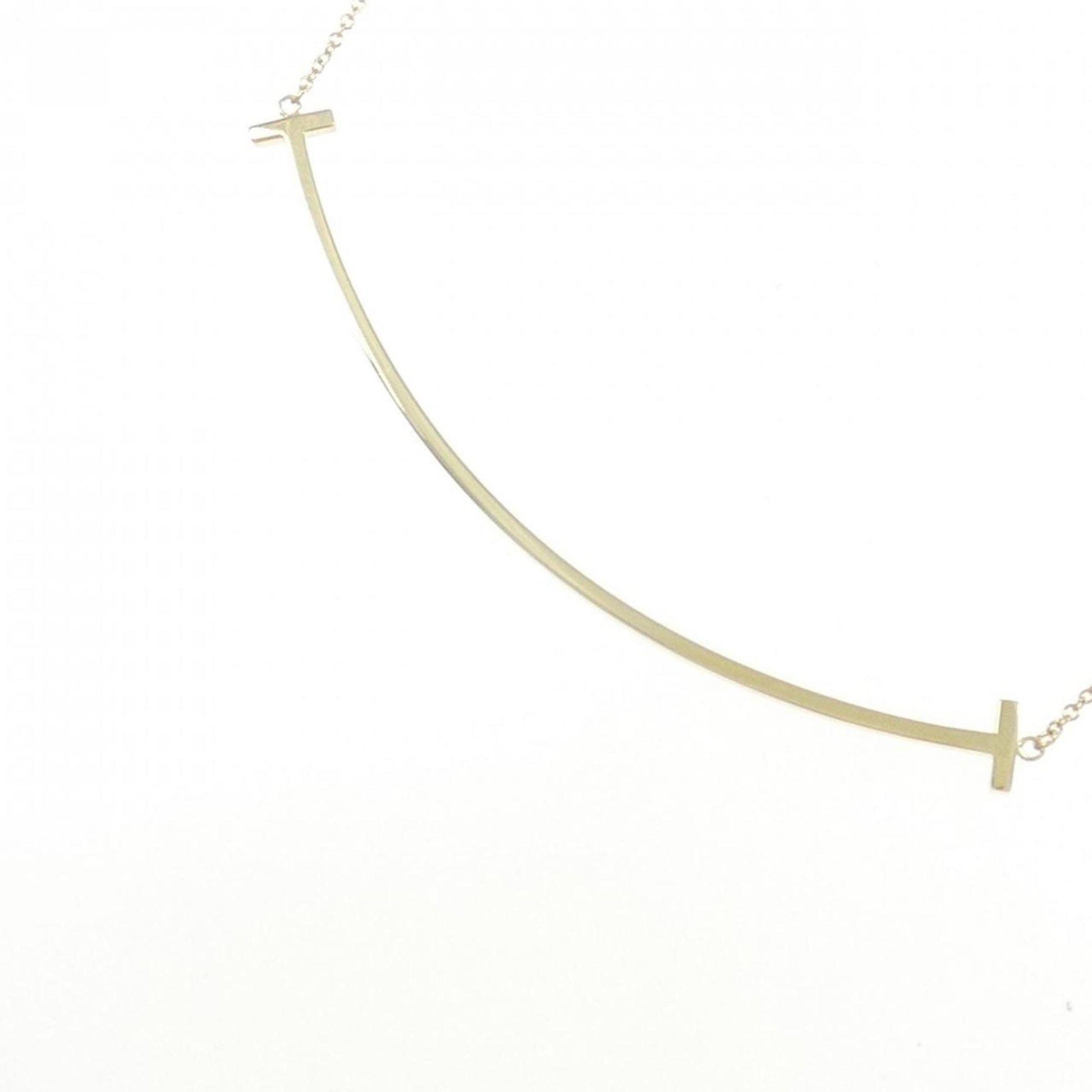 Tiffany & Co T Smile, Gold, Yellow Gold, necklace