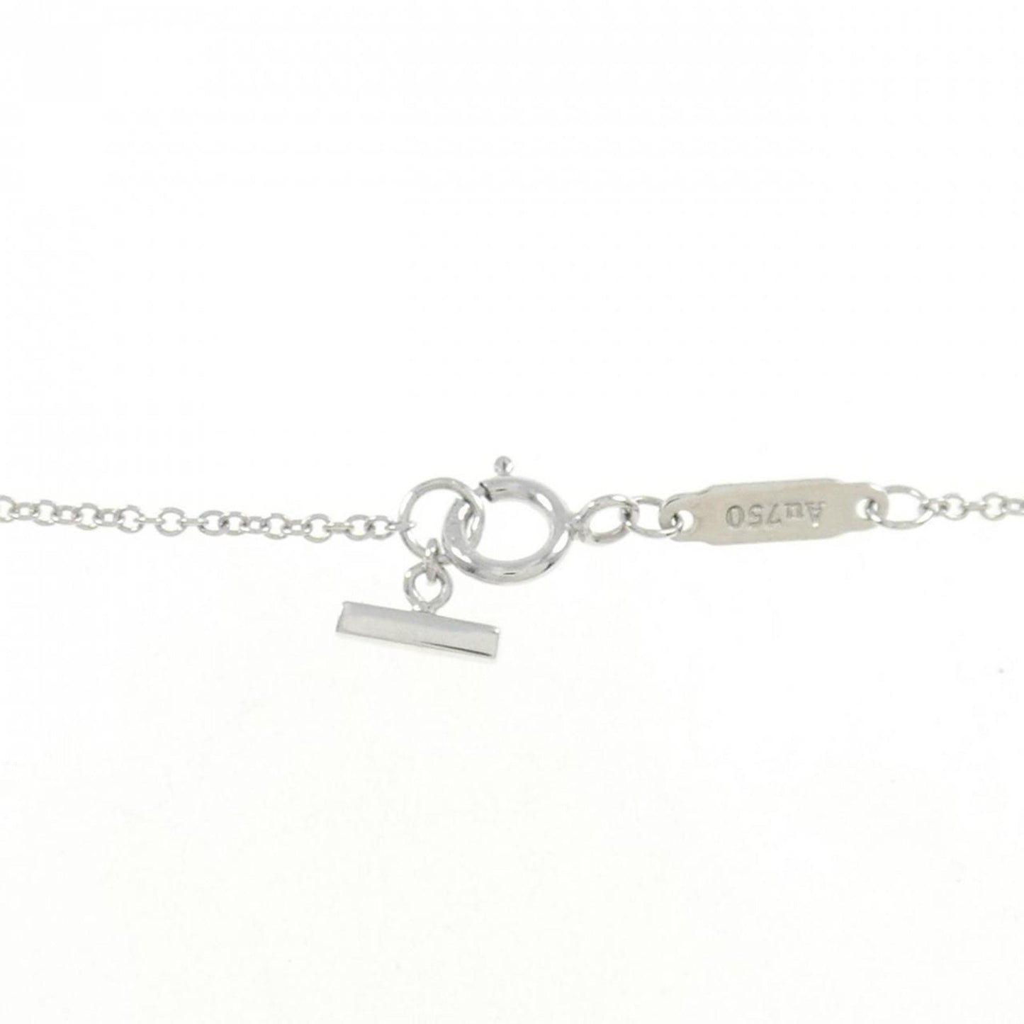 Tiffany & Co T Smile, Silver, White Gold, necklace