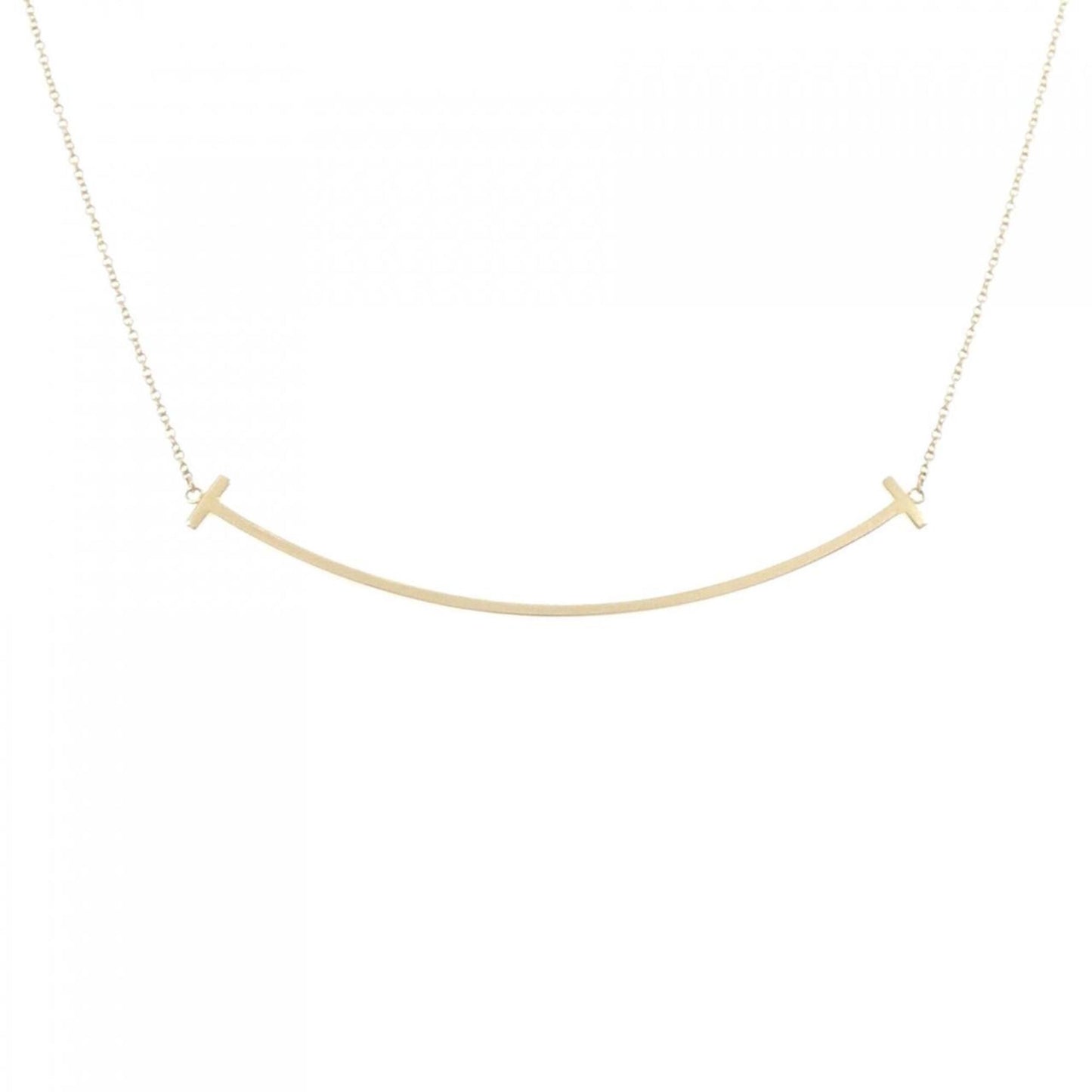 Tiffany & Co T Smile, Gold, Yellow Gold, necklace