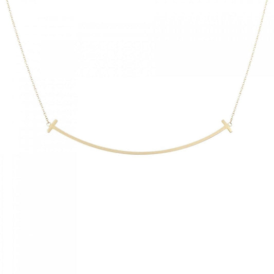 Tiffany & Co T Smile, Gold, Yellow Gold, necklace