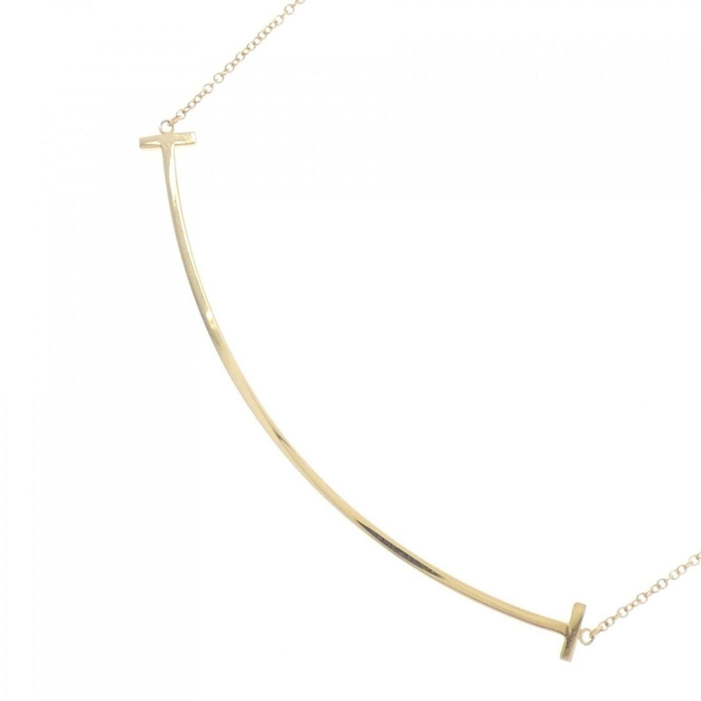 Tiffany & Co T Smile, Gold, Yellow Gold, necklace