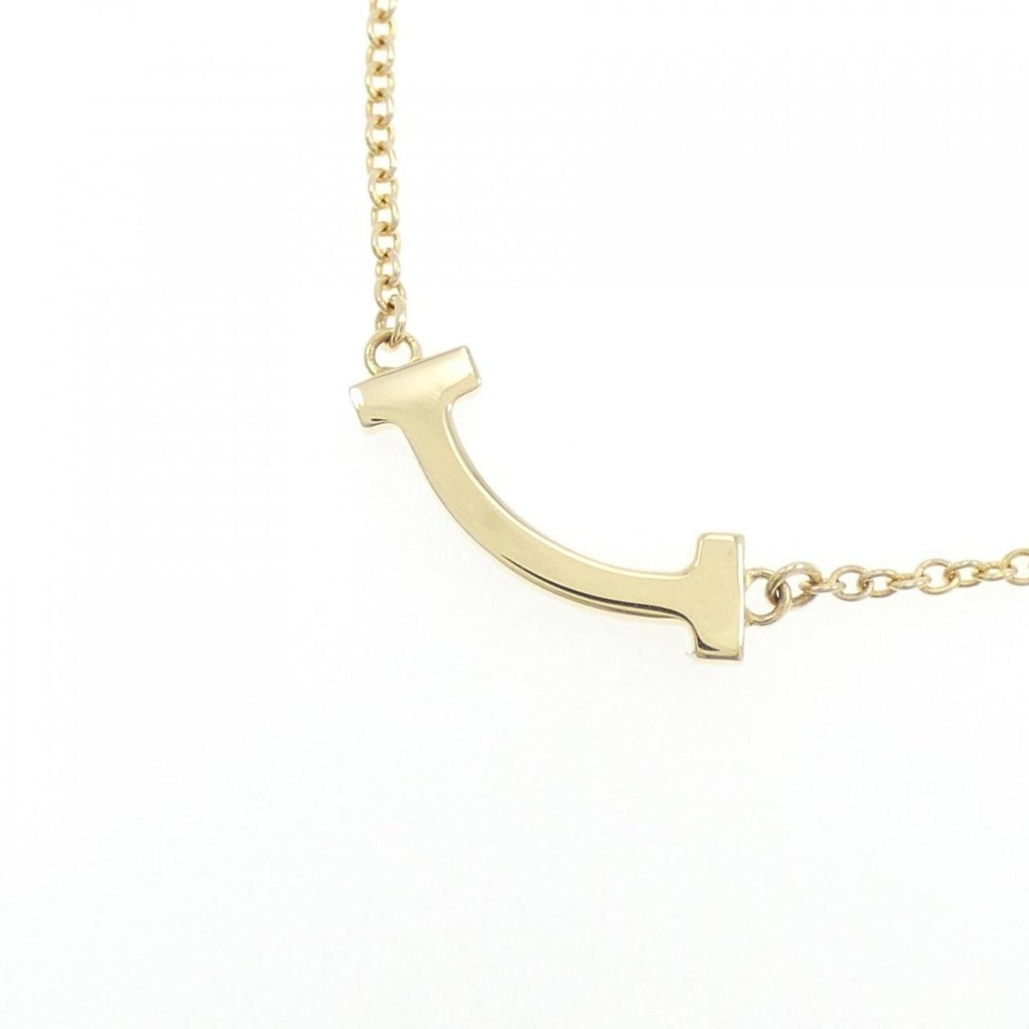 Tiffany & Co T Smile, Gold, Yellow Gold, necklace