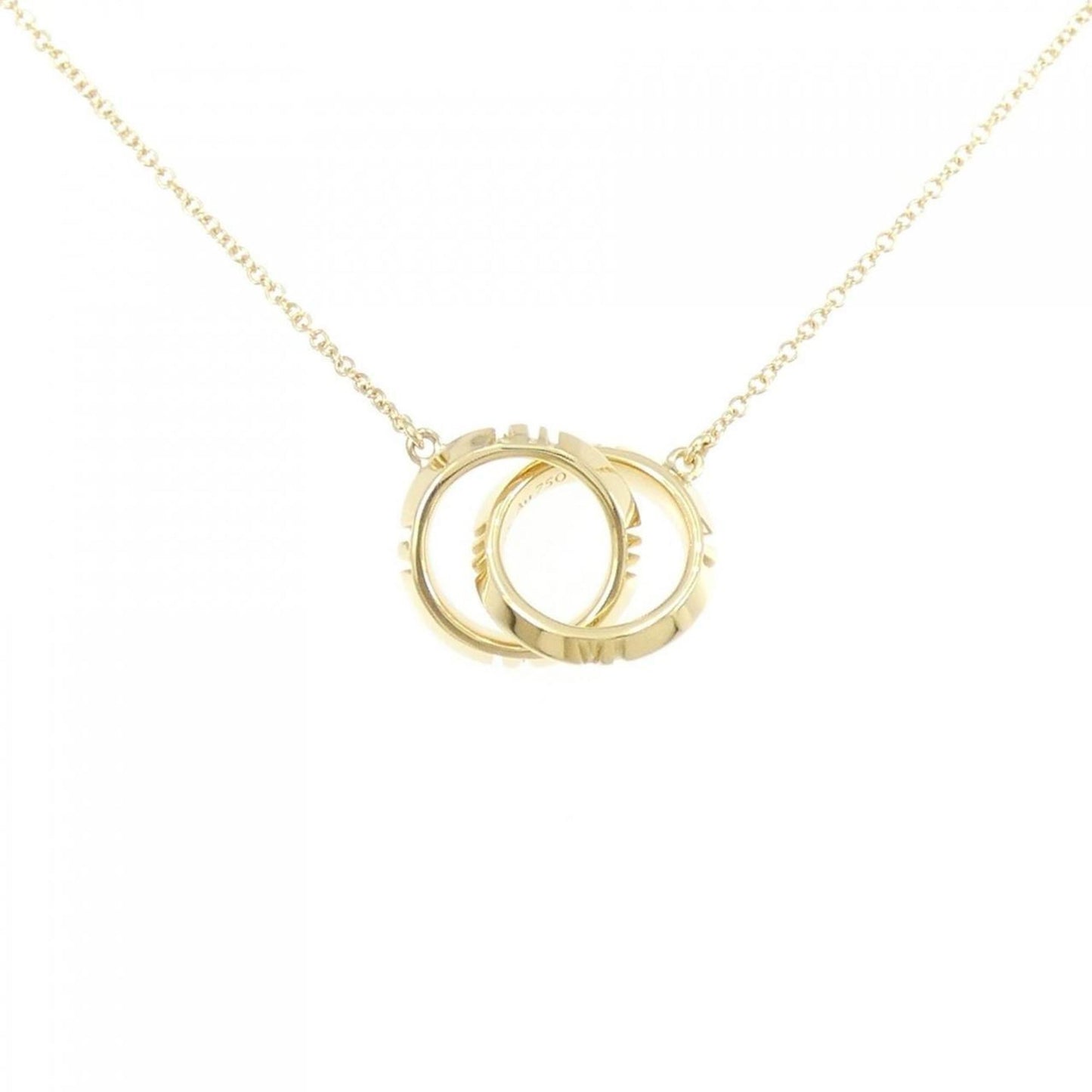 Tiffany & Co Interlocking Circles, Gold, Yellow Gold, necklace