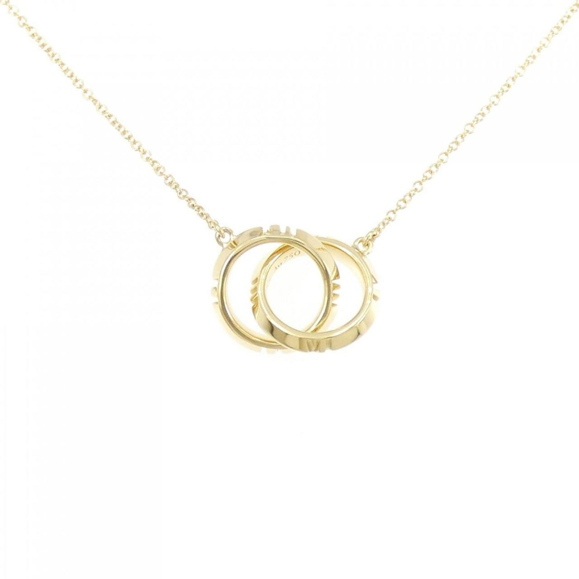 Tiffany & Co Interlocking Circles, Gold, Yellow Gold, necklace