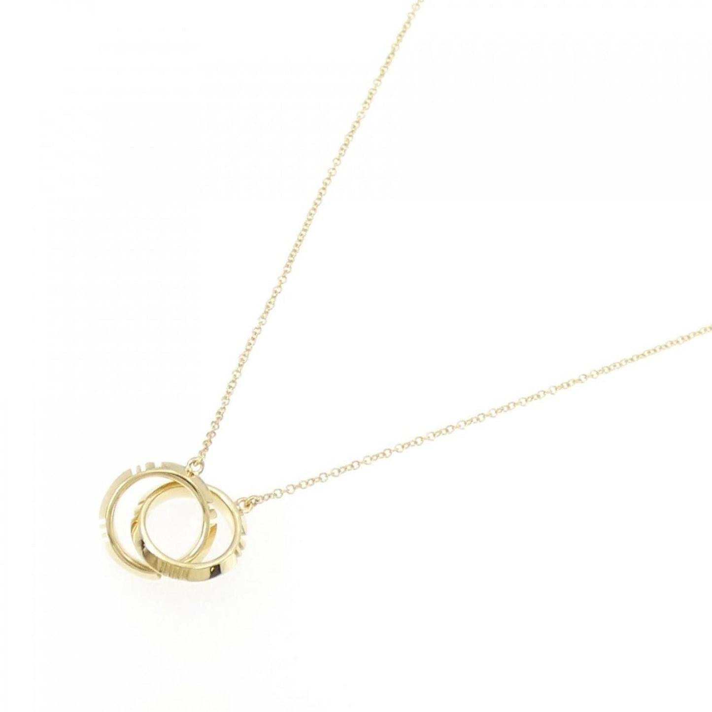 Tiffany & Co Interlocking Circles, Gold, Yellow Gold, necklace