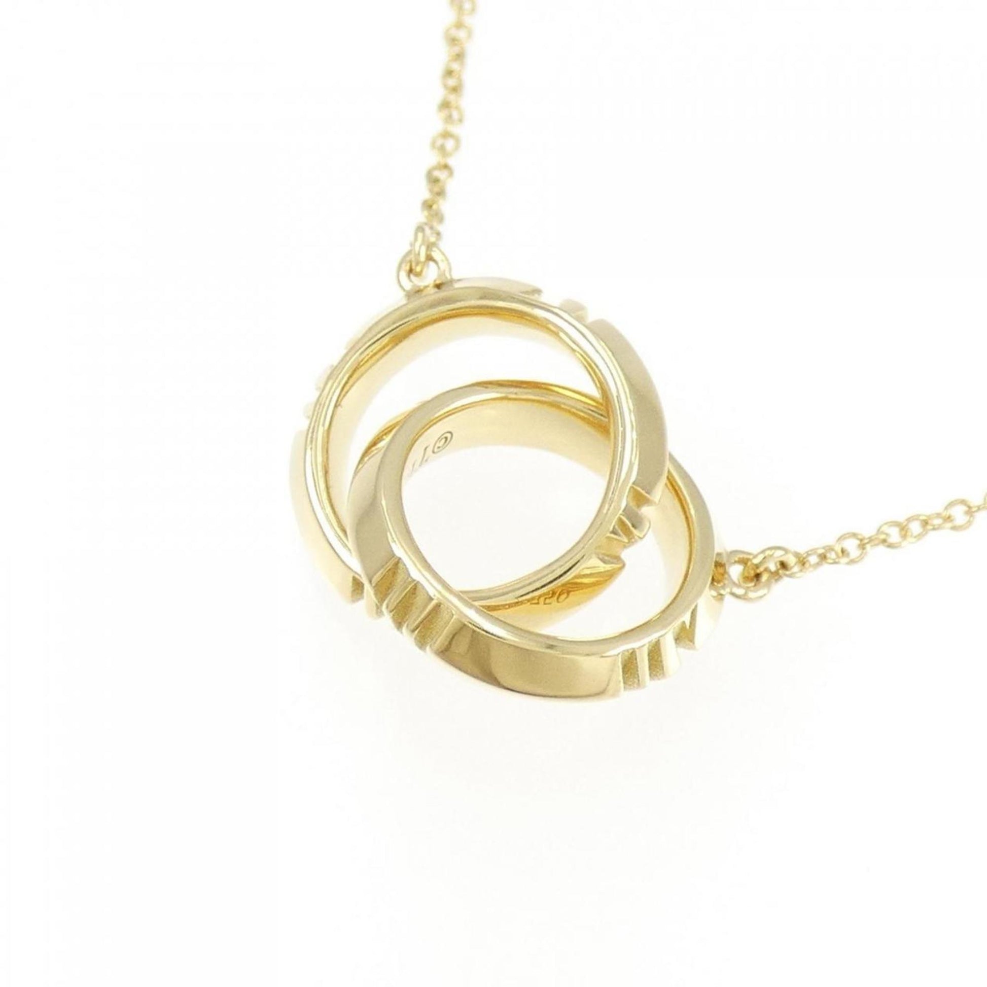 Tiffany & Co Interlocking Circles, Gold, Yellow Gold, necklace