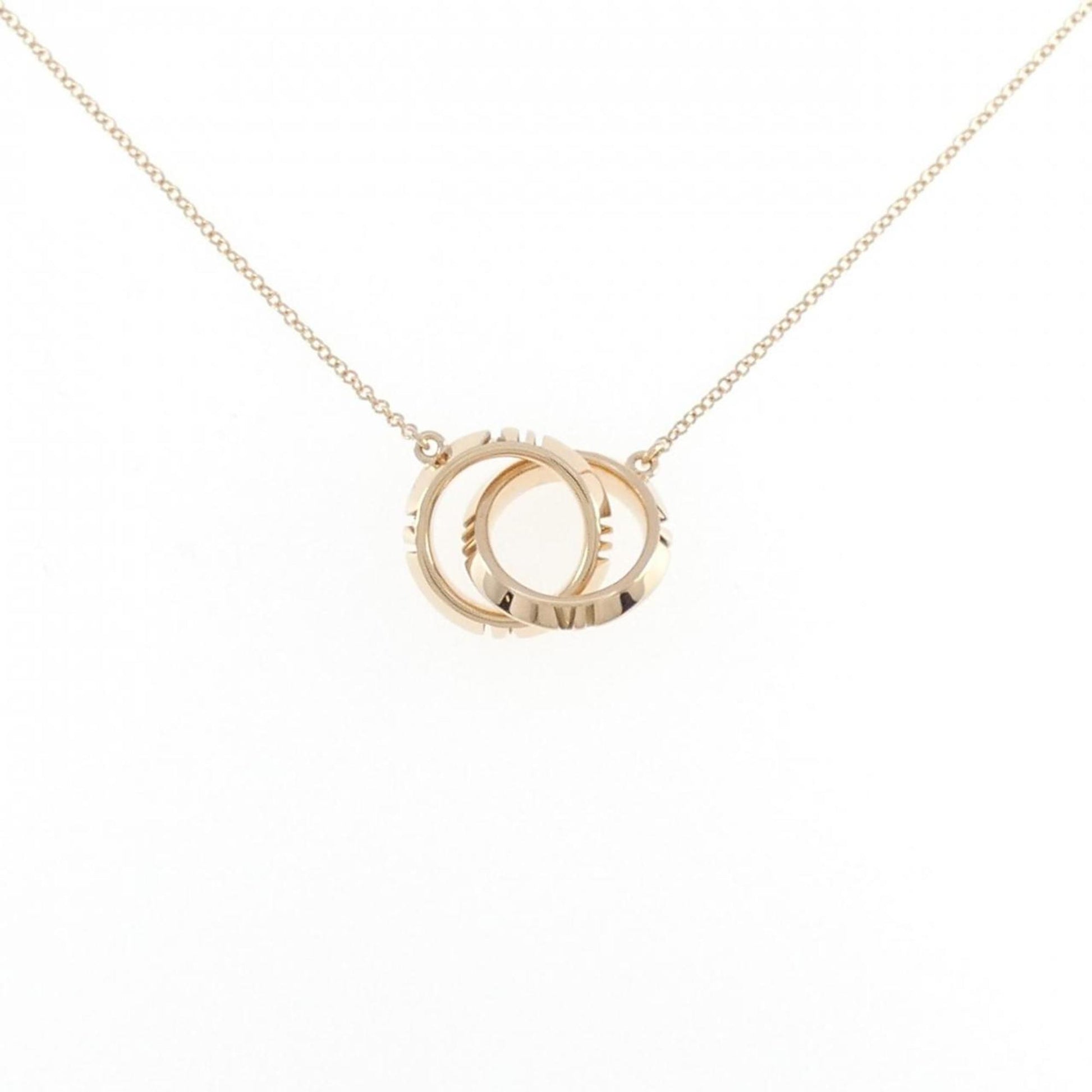 Tiffany & Co Interlocking Circles, Gold, Rose Gold, necklace