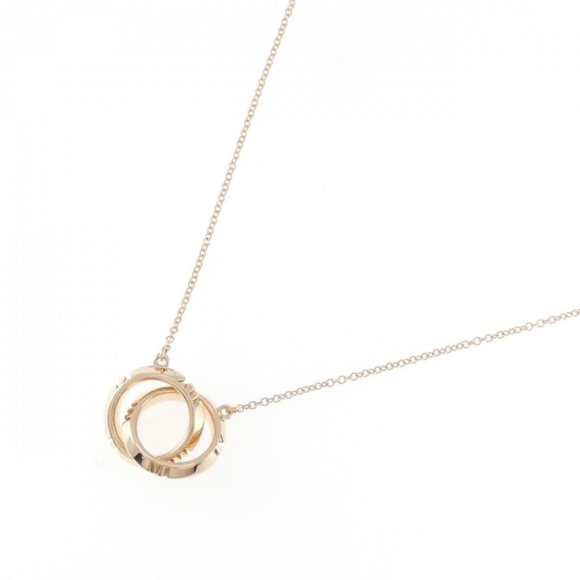 Tiffany & Co Interlocking Circles, Gold, Rose Gold, necklace