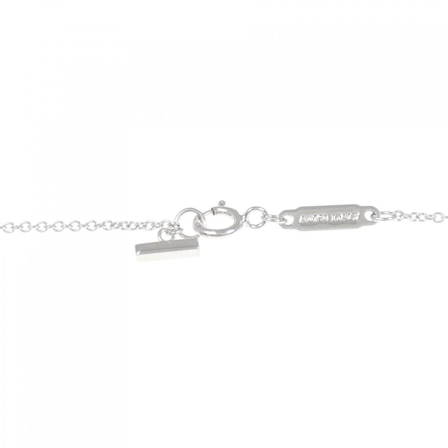 Tiffany & Co T Smile, Silver, White Gold, necklace