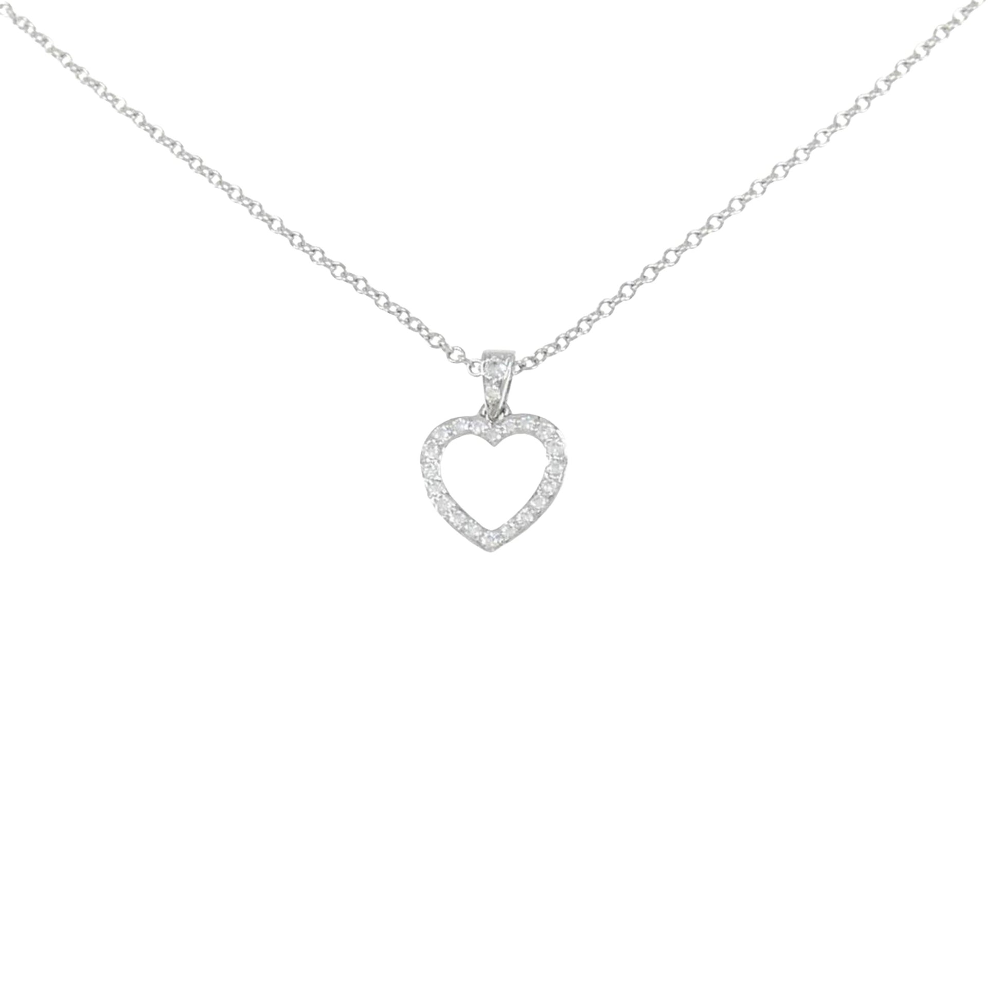 Tiffany & Co Heart, Silver, Platinum, necklace