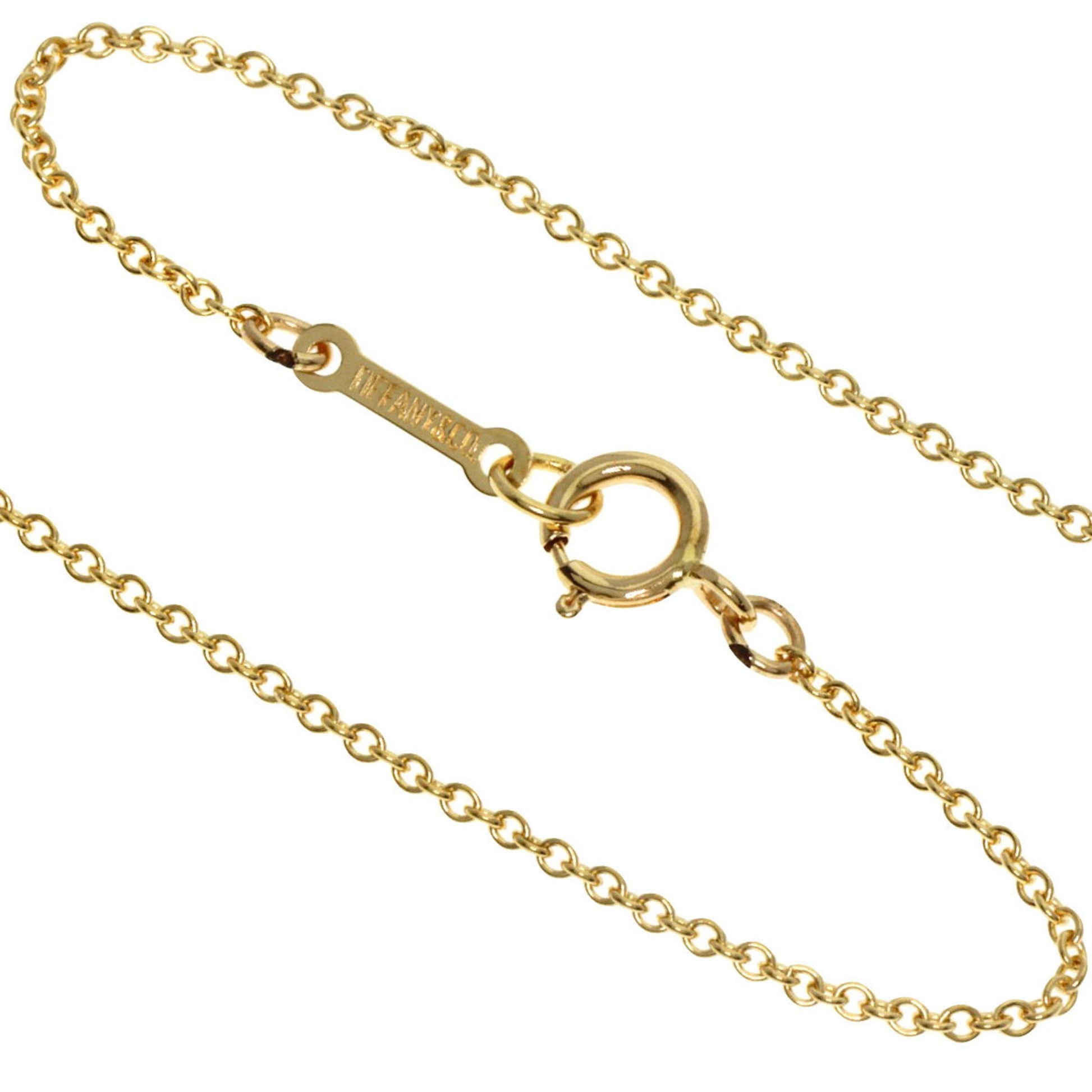 Tiffany & Co Open Heart, Gold, Yellow Gold, necklace