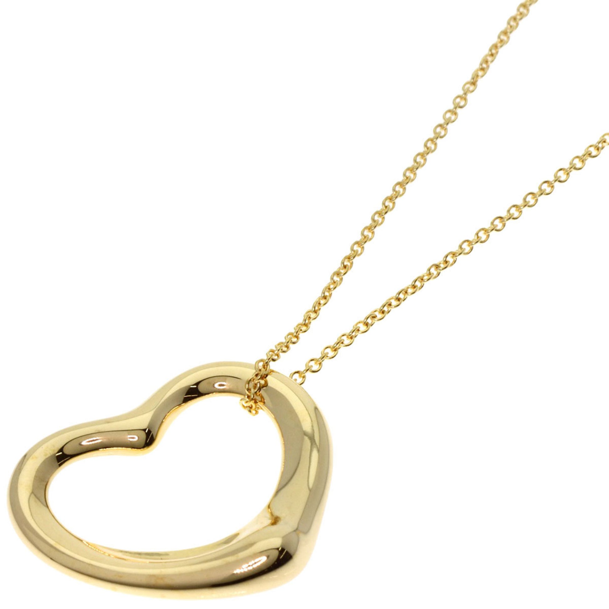 Tiffany & Co Open Heart, Gold, Yellow Gold, necklace