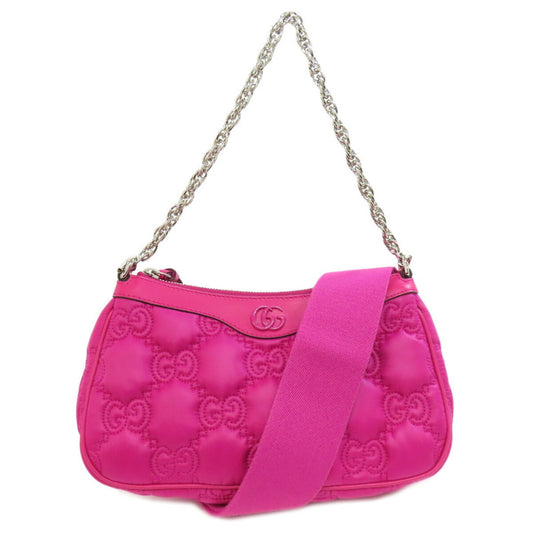 Gucci GG Matelassé, Pink, Synthetic, handbag