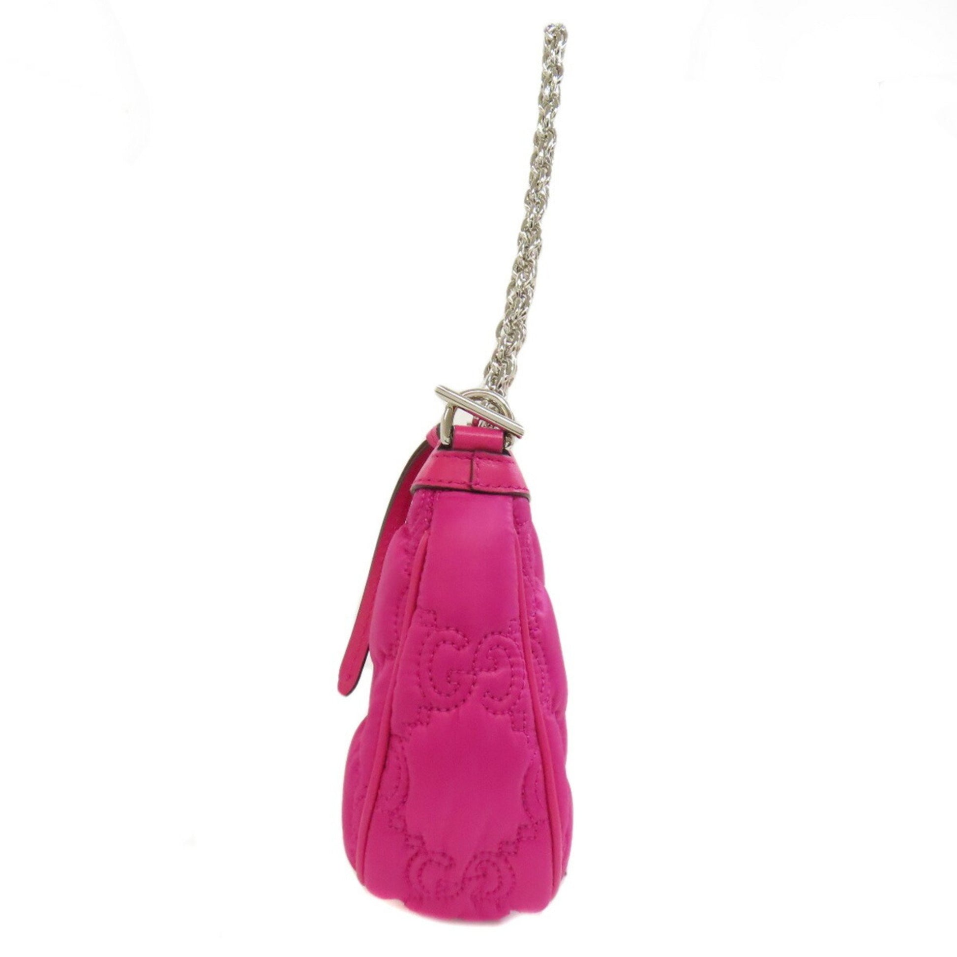 Gucci GG Matelassé, Pink, Synthetic, handbag
