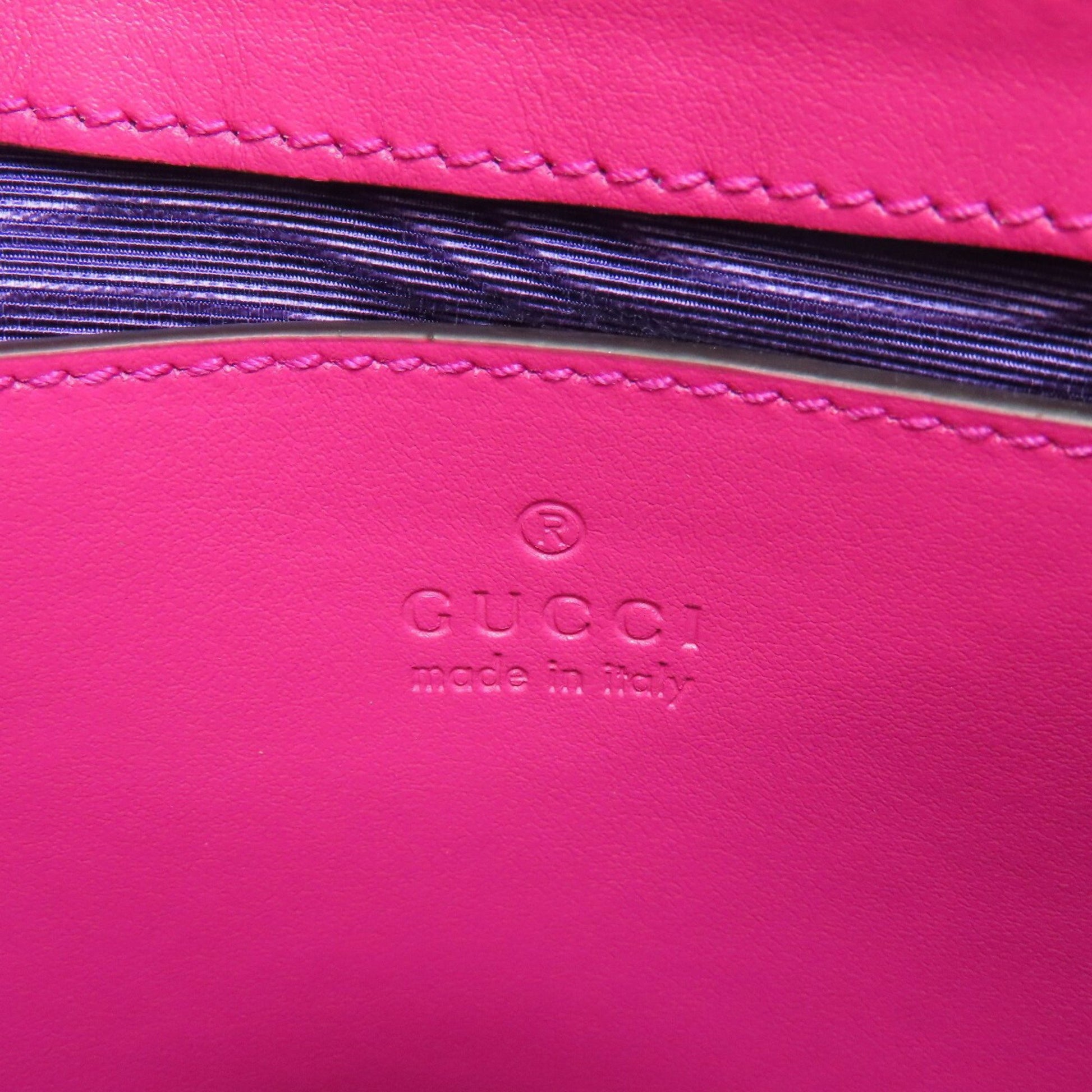 Gucci GG Matelassé, Pink, Synthetic, handbag