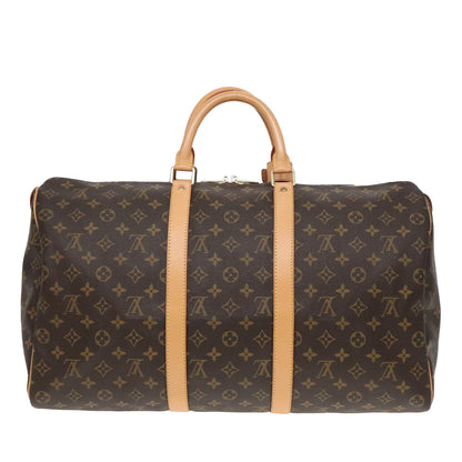Louis Vuitton Keepall 50, Brown, Canvas, travel