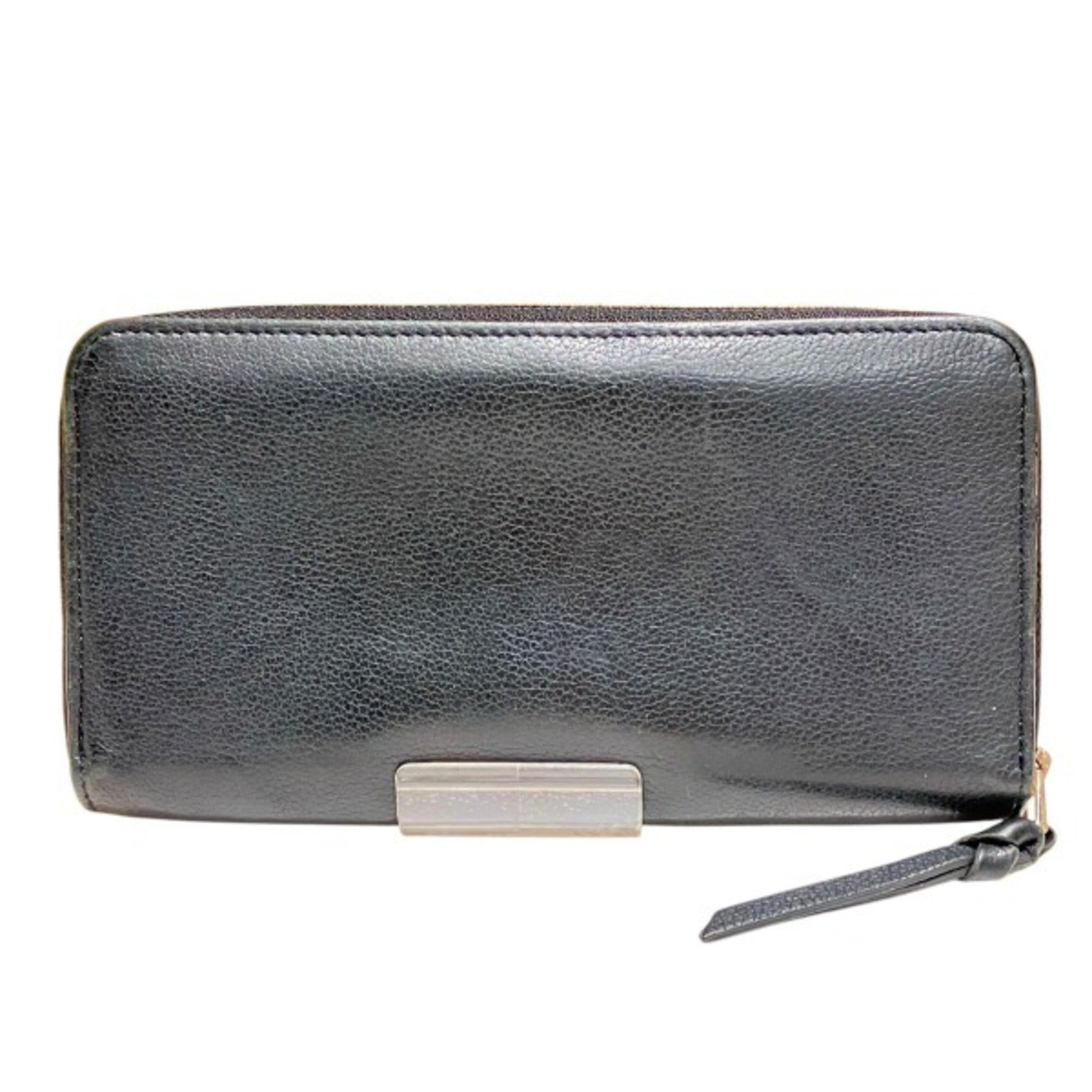 Louis Vuitton Zippy Lockme, Navy, Leather, wallet