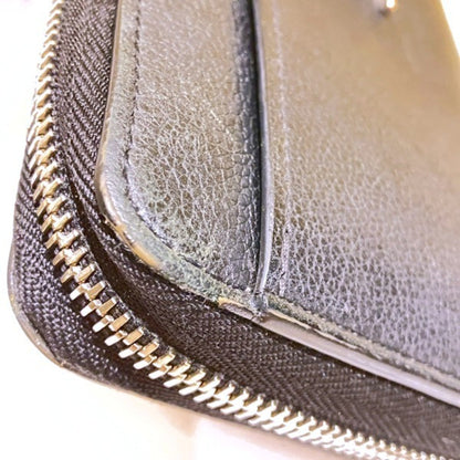 Louis Vuitton Zippy Lockme, Navy, Leather, wallet