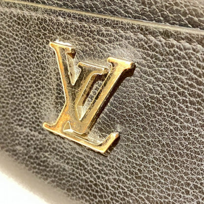 Louis Vuitton Zippy Lockme, Navy, Leather, wallet