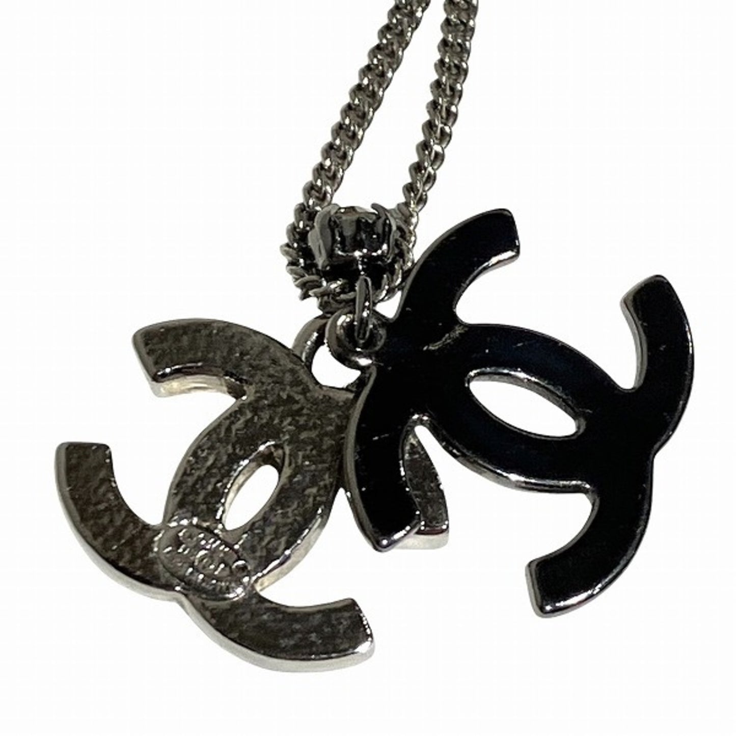 Chanel Coco Mark, Silver, Metal, necklace