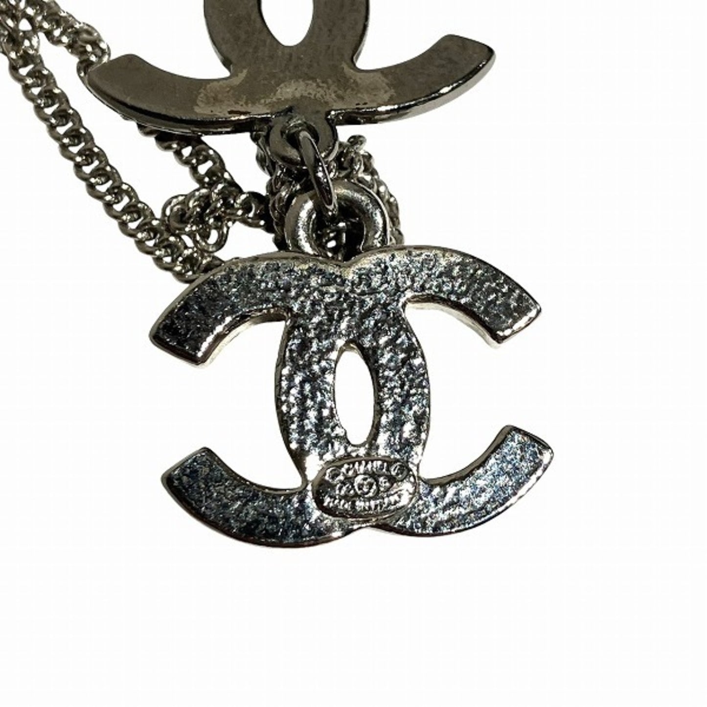 Chanel Coco Mark, Silver, Metal, necklace