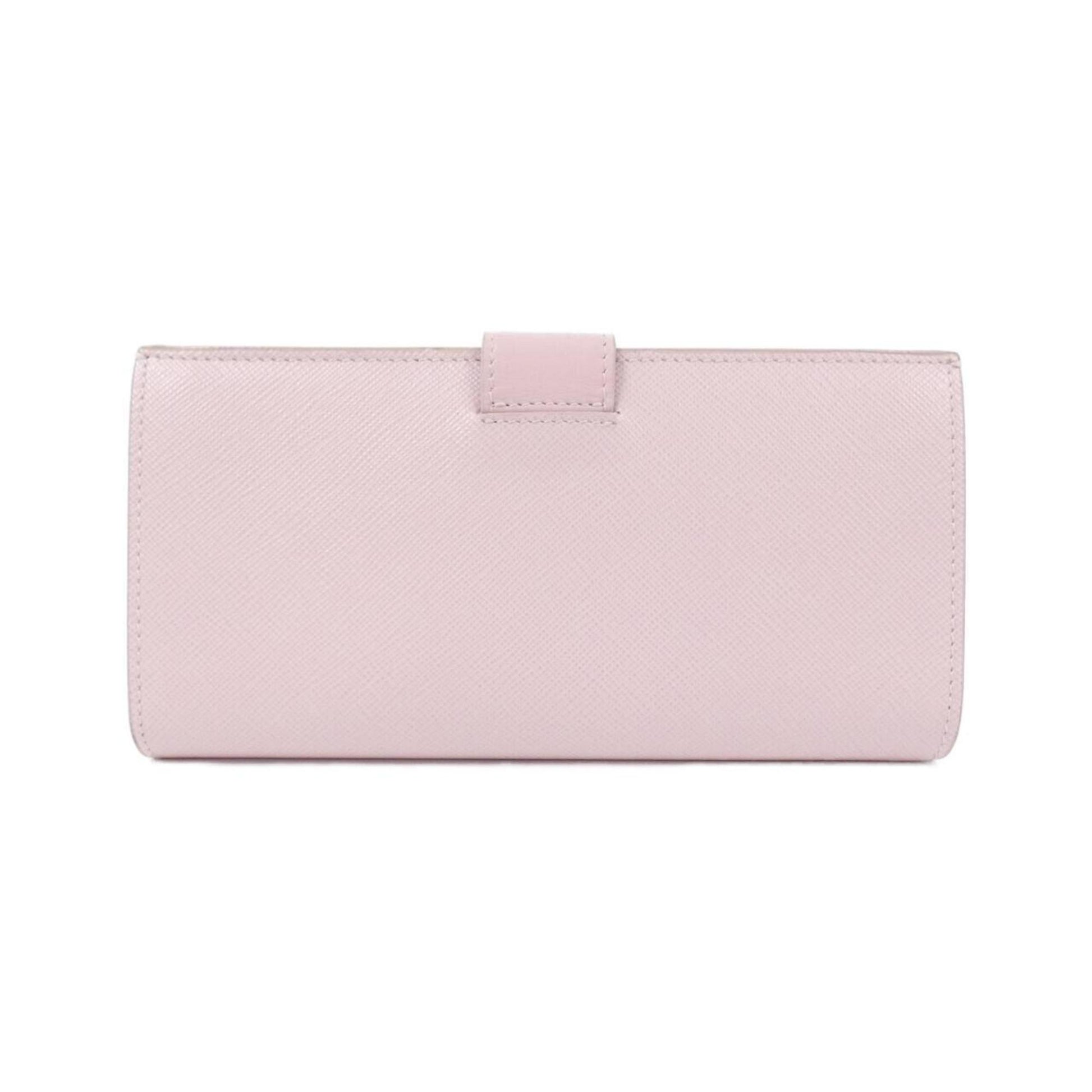 Prada Saffiano, Pink, Leather, wallet