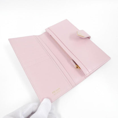 Prada Saffiano, Pink, Leather, wallet