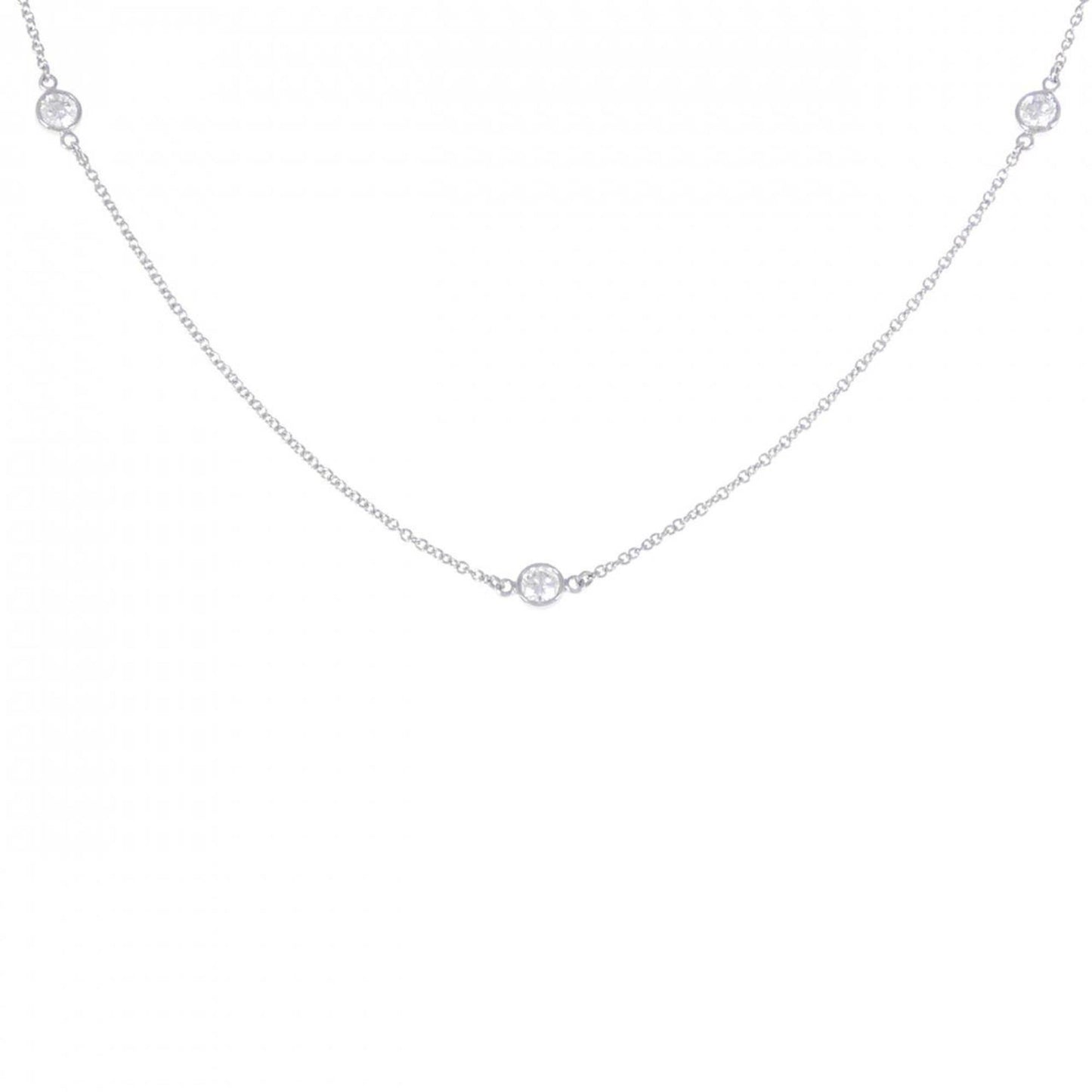 Tiffany & Co Diamonds By The Yard, Silver, Platinum, necklace