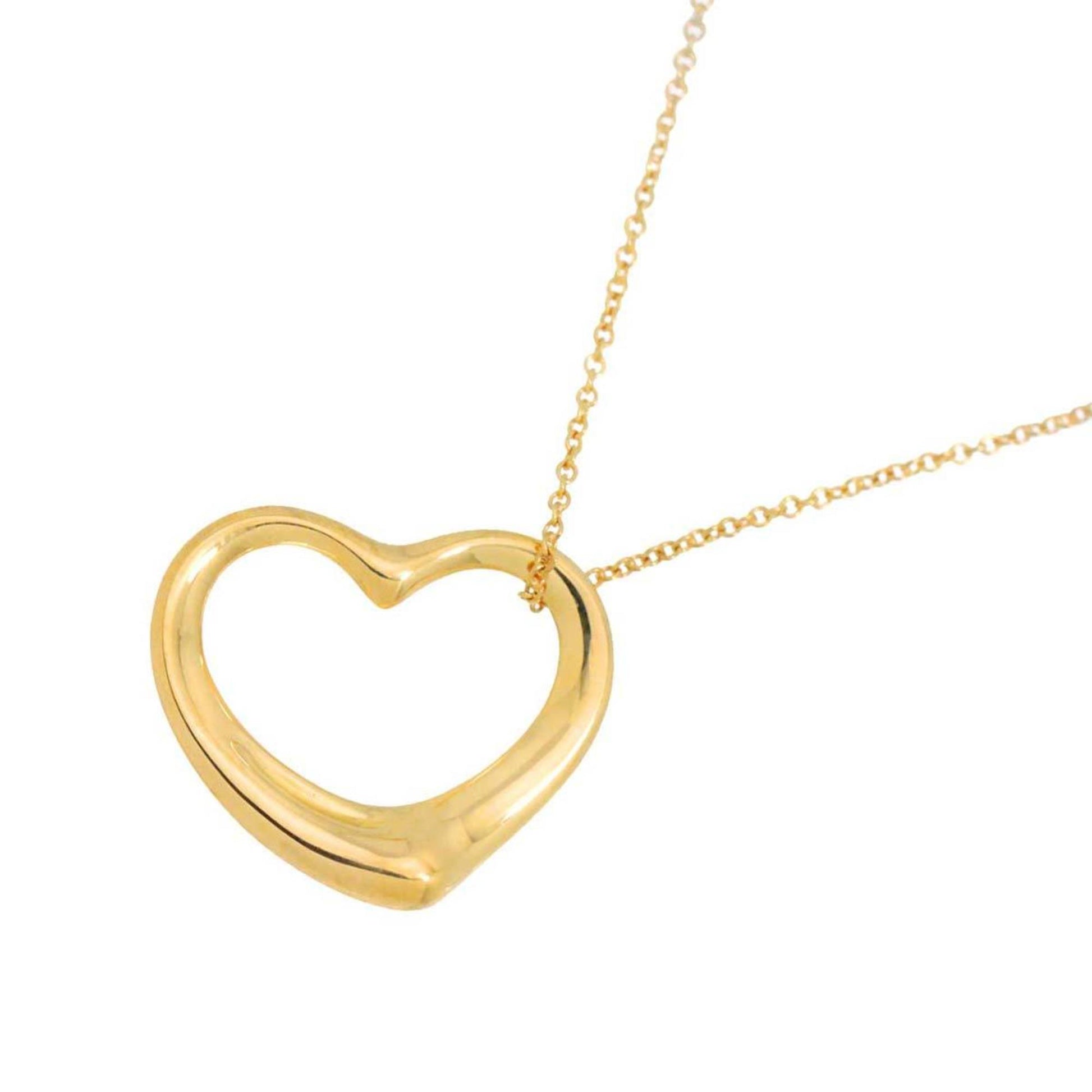 Tiffany & Co Open Heart, Gold, Yellow Gold, necklace