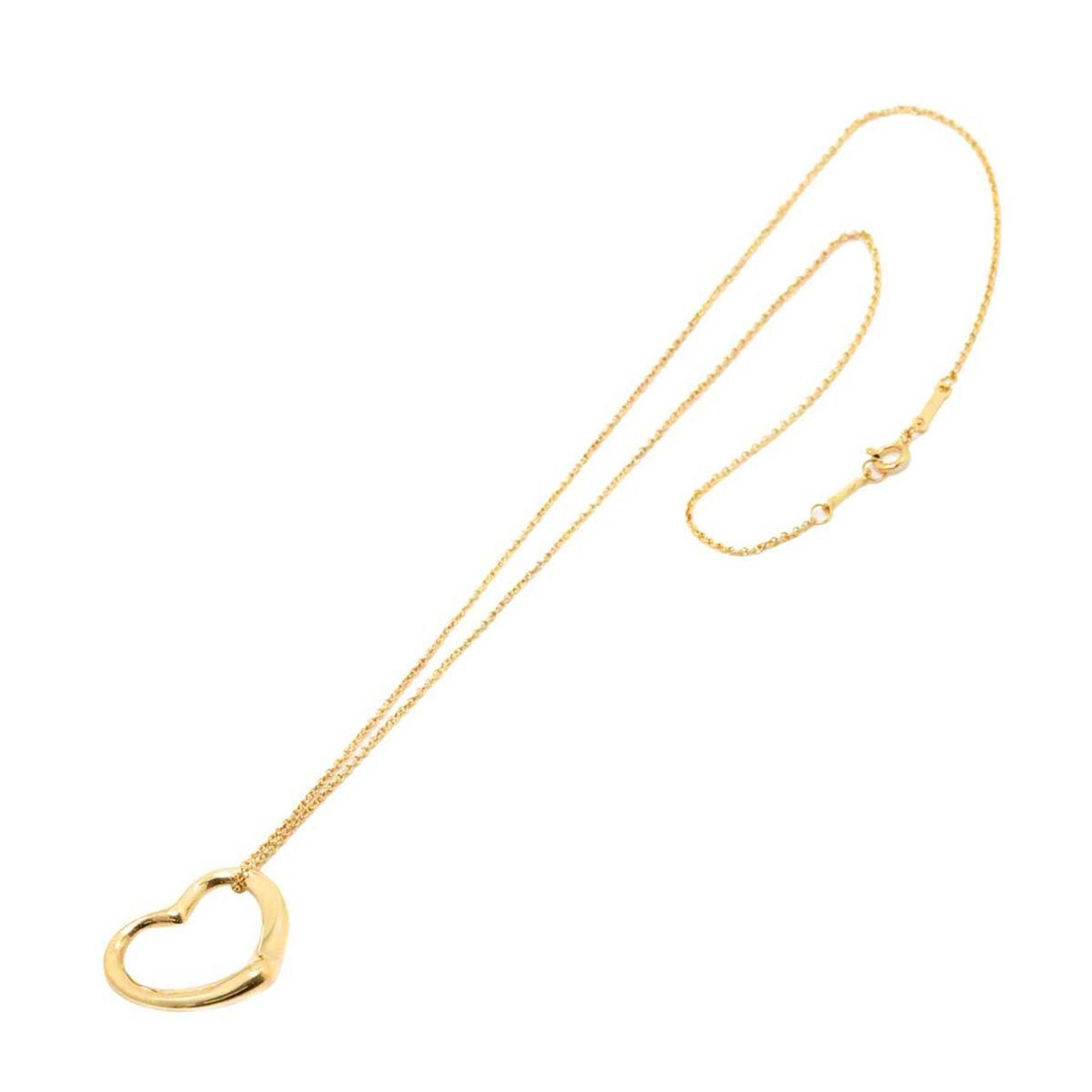 Tiffany & Co Open Heart, Gold, Yellow Gold, necklace