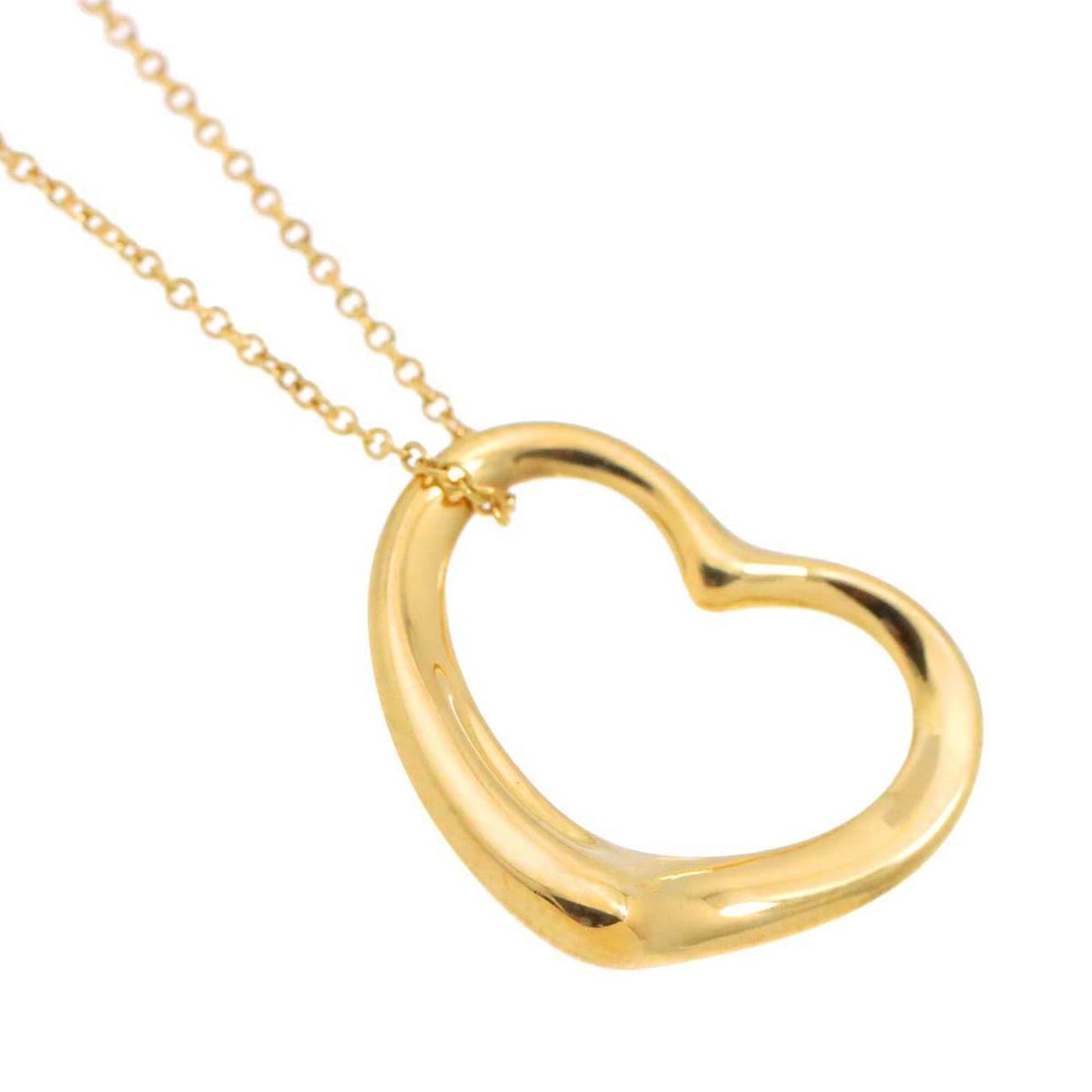 Tiffany & Co Open Heart, Gold, Yellow Gold, necklace