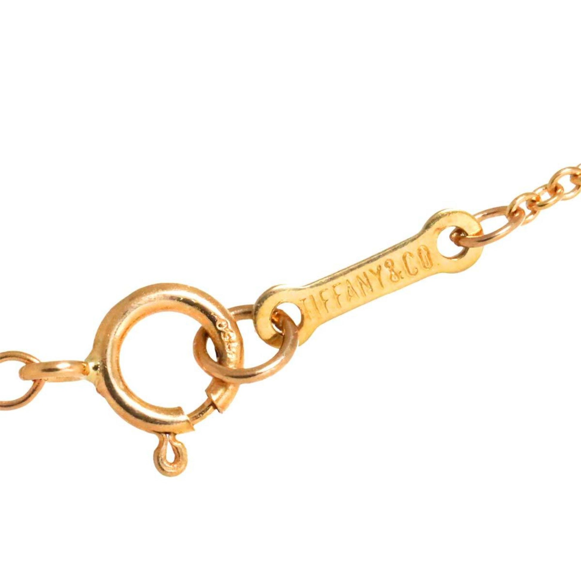 Tiffany & Co Open Heart, Gold, Yellow Gold, necklace