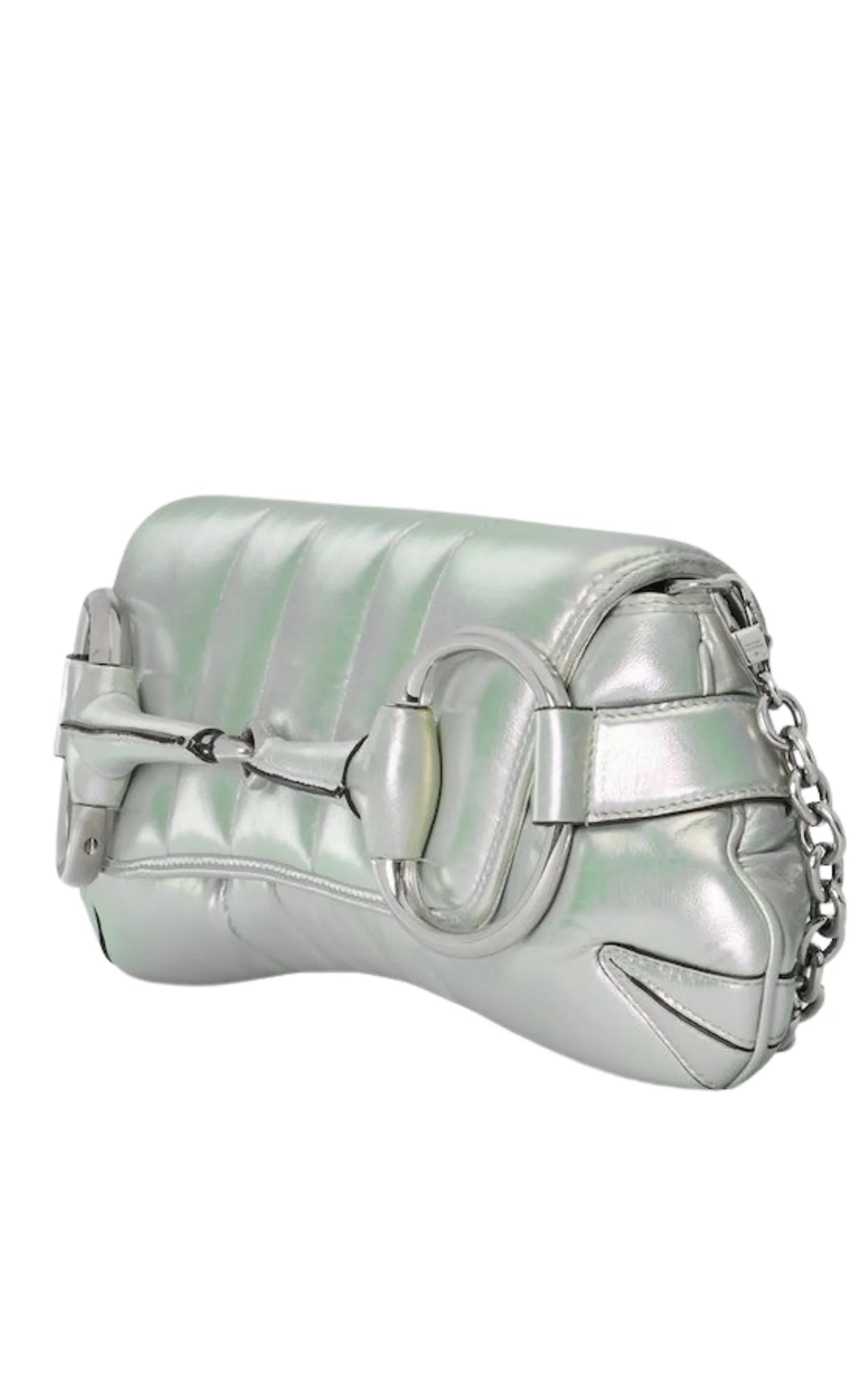 Gucci Horsebit, Metallic, Leather, shoulder