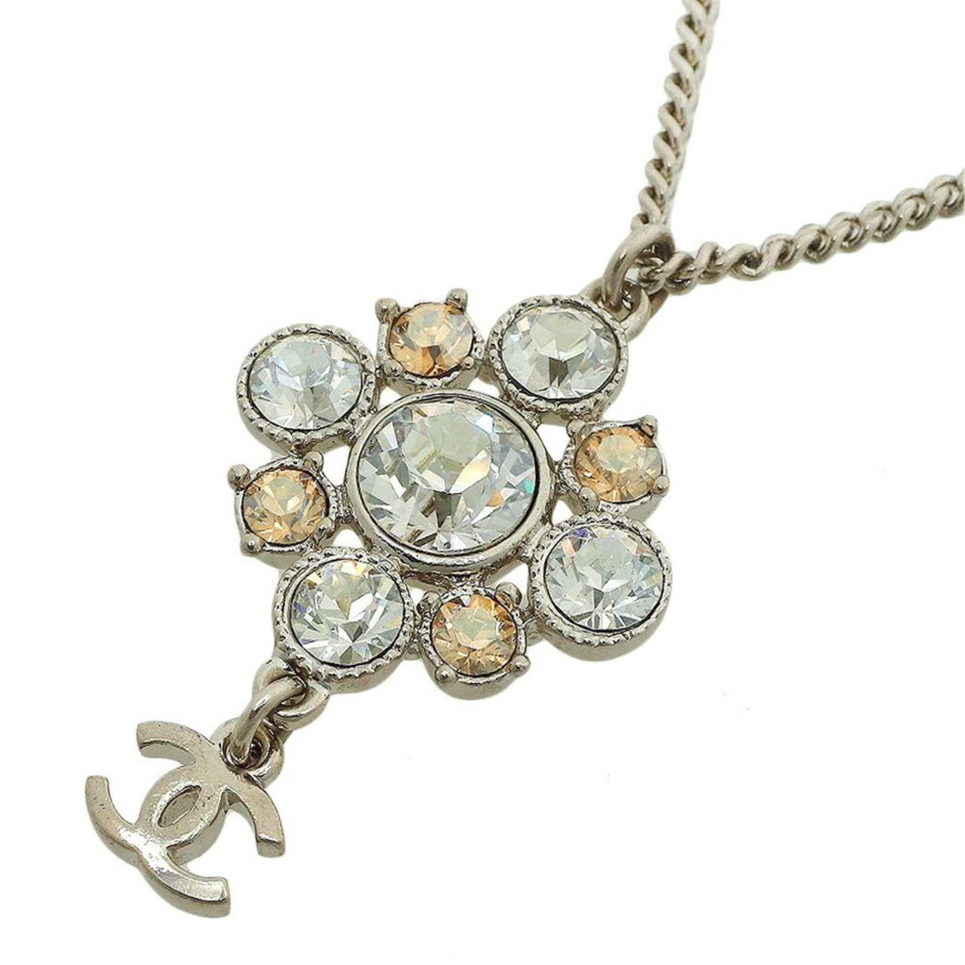 Chanel Coco Mark, Silver, Metal, necklace