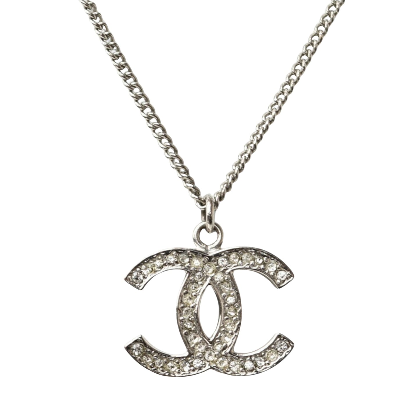 Chanel Coco Mark, Silver, Metal, necklace