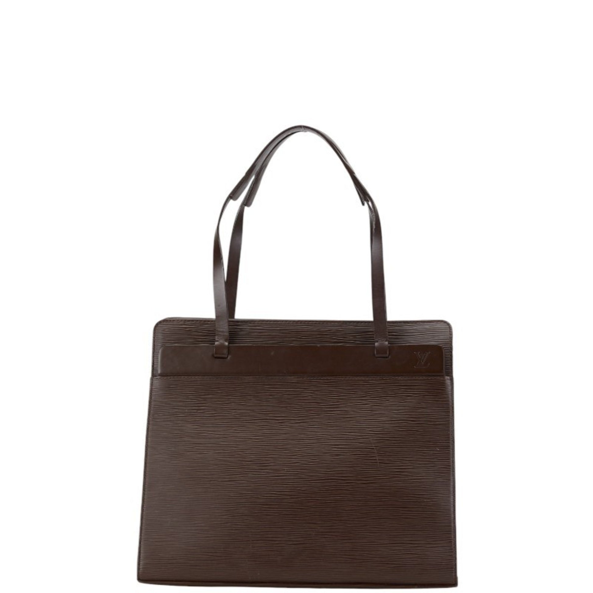 Louis Vuitton Croisette, Brown, Leather, handbag