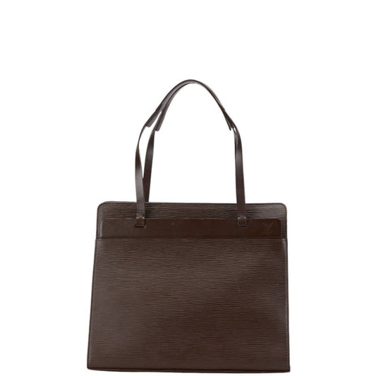 Louis Vuitton Croisette, Brown, Leather, handbag