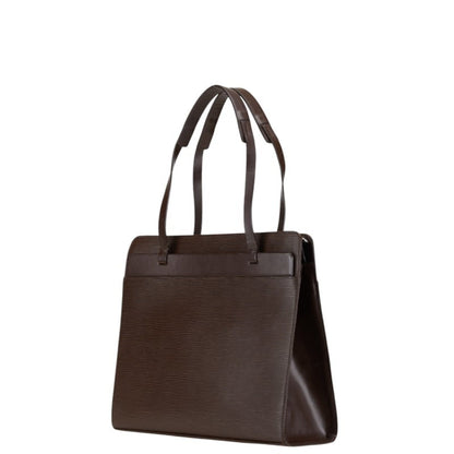 Louis Vuitton Croisette, Brown, Leather, handbag