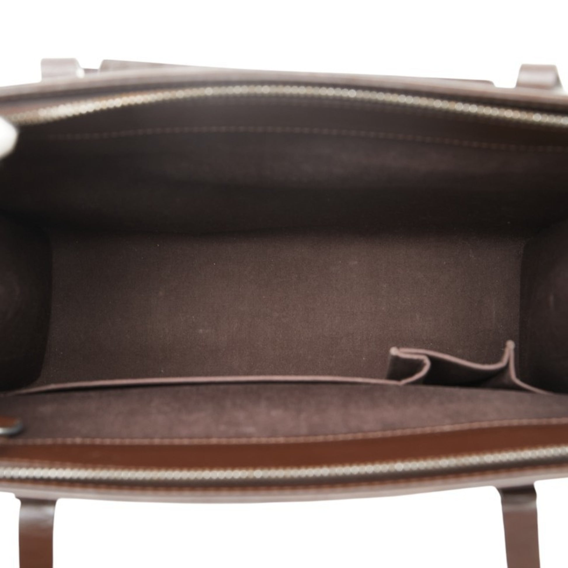 Louis Vuitton Croisette, Brown, Leather, handbag