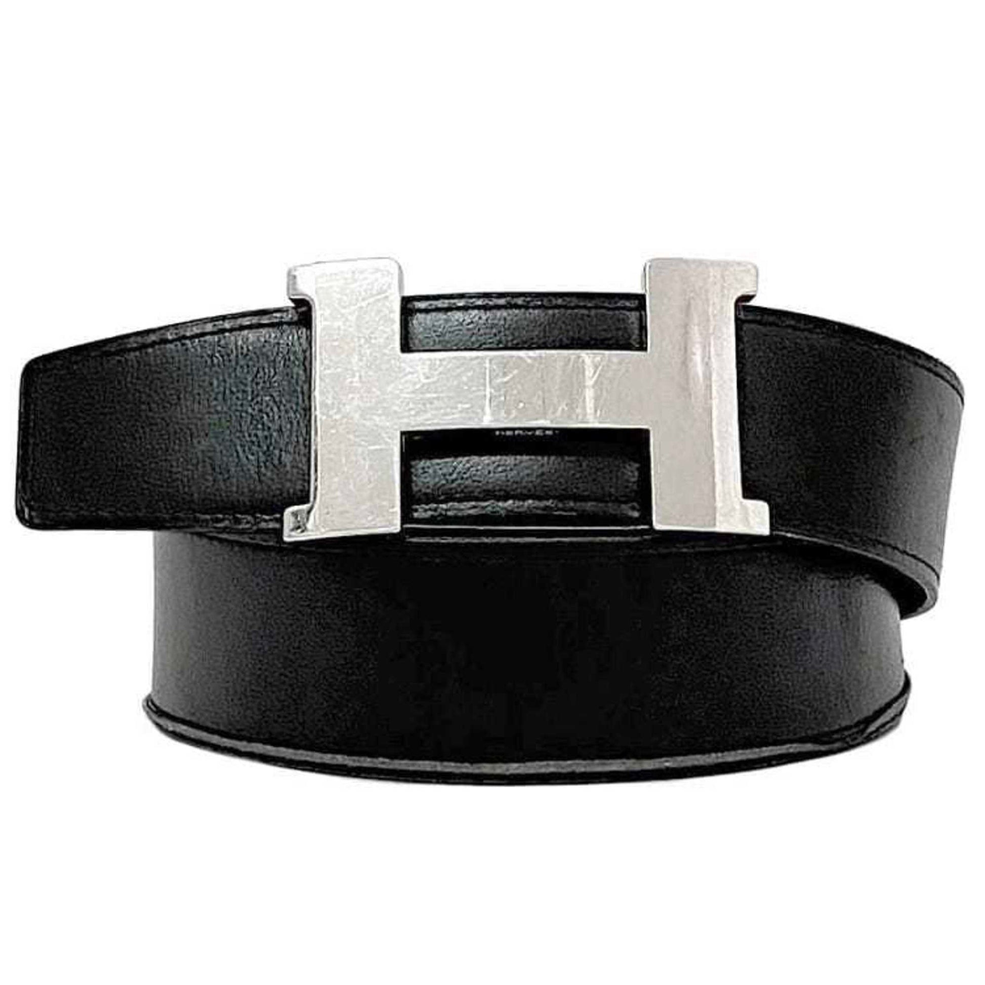 Hermès Constance, Black, Leather, belt