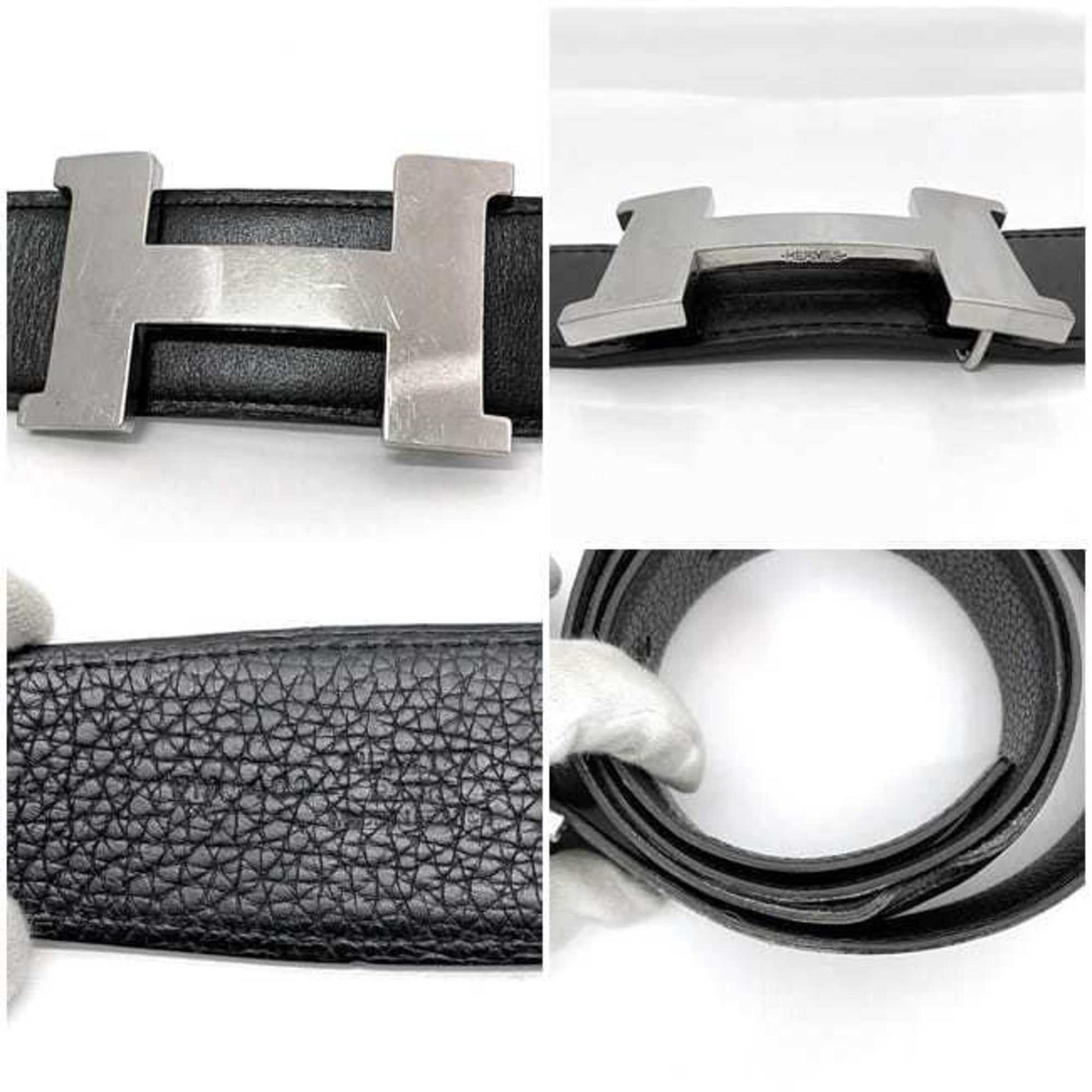 Hermès Constance, Black, Leather, belt