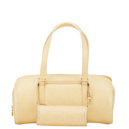 Louis Vuitton Soufflot, Beige, Leather, handbag