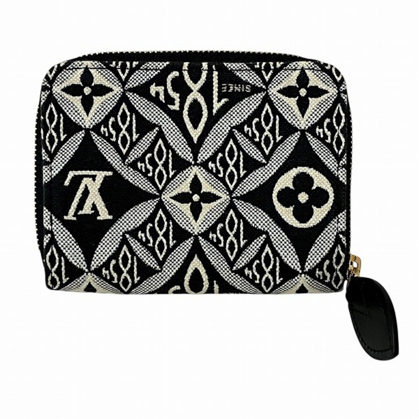 Louis Vuitton Zippy coin purse, Black, Canvas, wallet