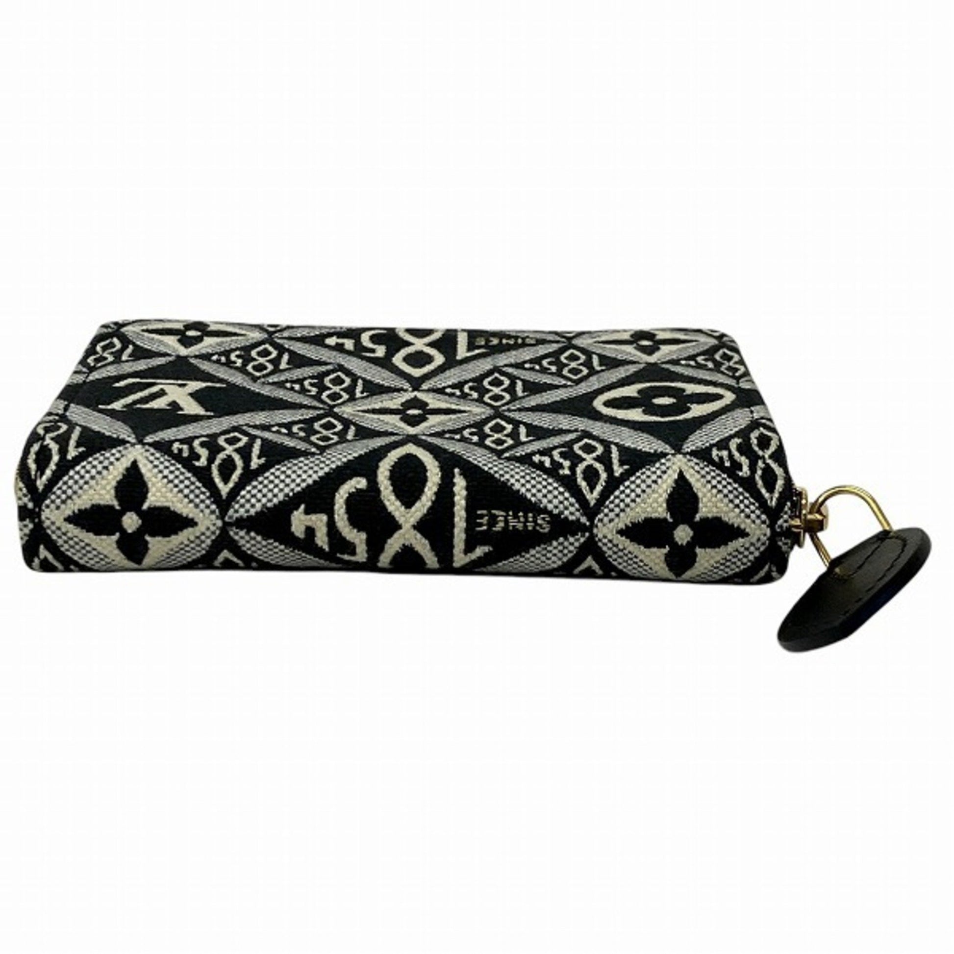 Louis Vuitton Zippy coin purse, Black, Canvas, wallet