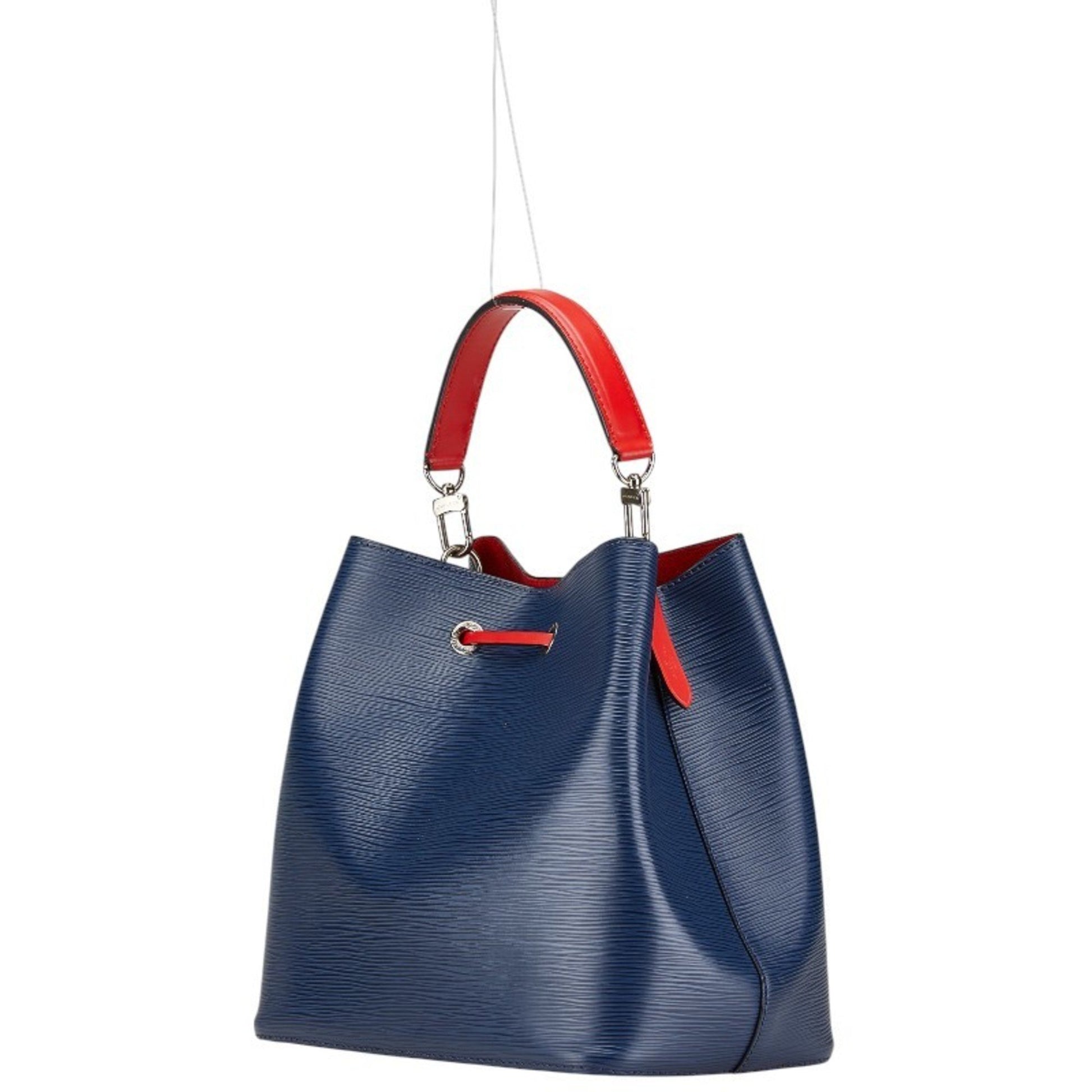 Louis Vuitton NéoNoé, Navy, Leather, shoulder
