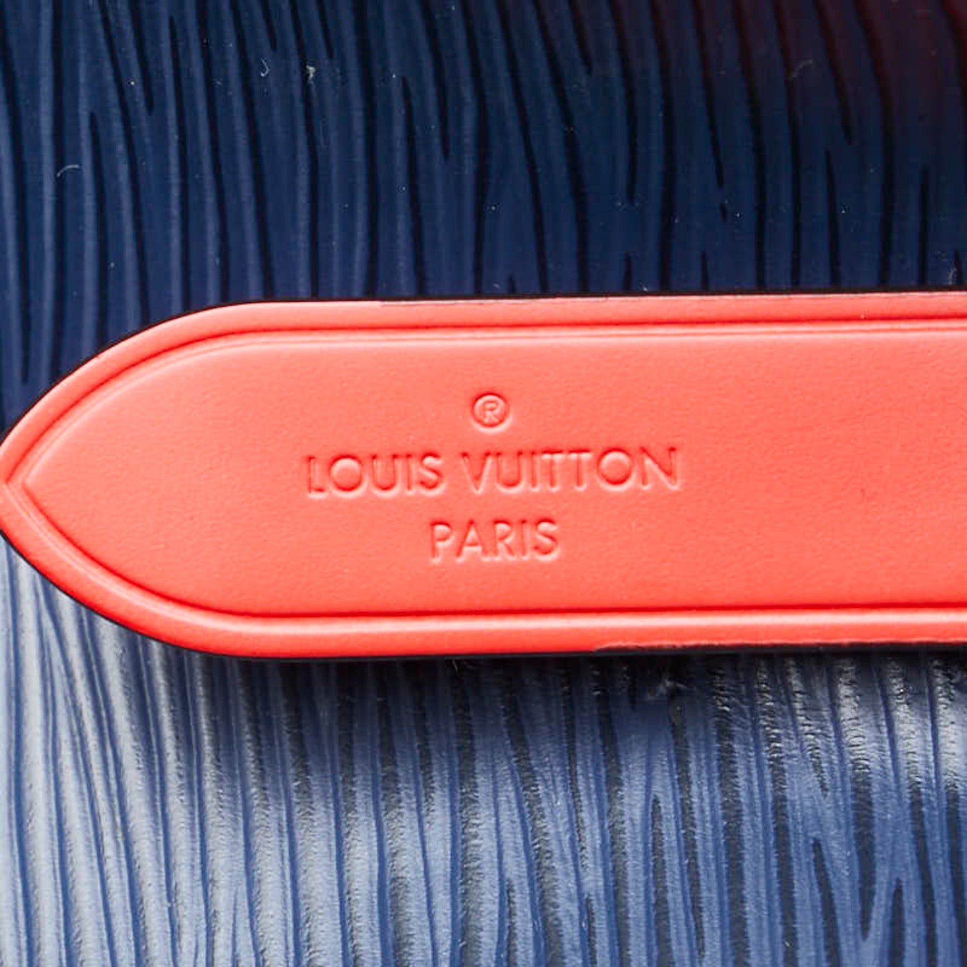 Louis Vuitton NéoNoé, Navy, Leather, shoulder