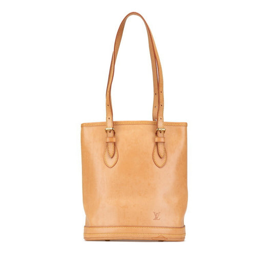 Louis Vuitton Marais, Beige, Leather, shoulder